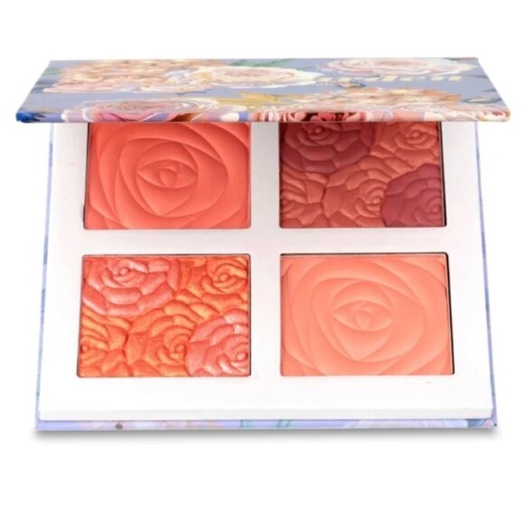 Eloise BNIB Pink 4 Pan Glowy Pigmented Secret Garden 3D Blush N Glow Palette - Picture 1 of 4